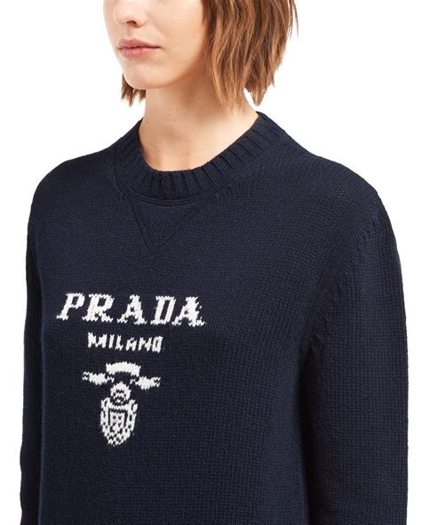 prada cashmere sweaters|Prada crew neck sweater.